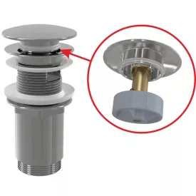 Alcaplast A 392C leeresztő mosdóhoz Click-Clack