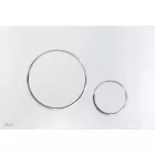 Alcaplast M671 nyomólap, kettős, takarékos króm-fényes