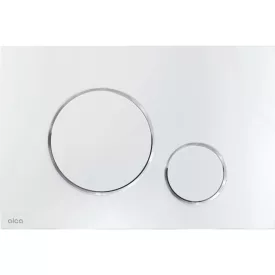 Alcaplast M671 nyomólap, kettős, takarékos króm-fényes