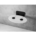 RAVAK zuhanykabin ÜLŐKE OVO-P II OPAL/BLACK ovál