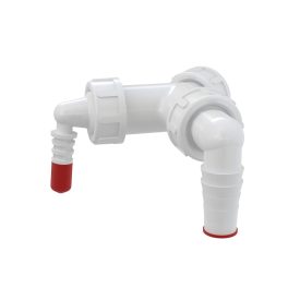   Alcaplast P149Z Mosógép csatl. dupla csonk, visszacsapó szelepekkel