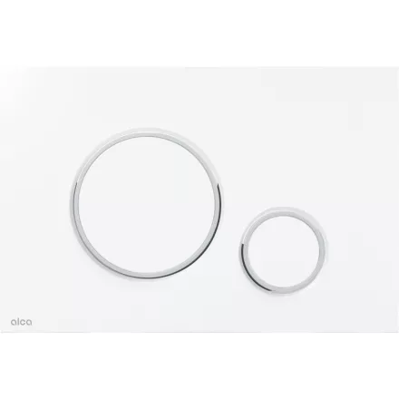 Alcaplast M770 nyomólap fehér-fényes króm THIN