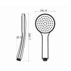 Sapho kézi zuhany 1 funkció  ABS fekete SK736