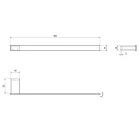 SAPHO Bella törölközőtartó szekrény oldalára FA311W