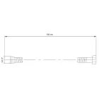 SAPHO SOFTFLEX zuhany gégecső fekete 150 cm 1208-17