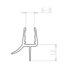 RAVAK alkatrész alsó vízvető léc BRILLIANT, SMARTLINE 900 mm