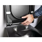 SAPHO 100787-110 AVVA slim WC ülőke soft close króm/fekete