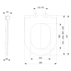 SAPHO 100787-110 AVVA slim WC ülőke soft close króm/fekete