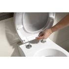 SAPHO 100787 AVVA slim WC ülőke soft close króm/fehér