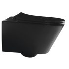 SAPHO 100312-110 AVVA rimless fali WC beépített bidézuhanyal 35,5x53 cm fekete