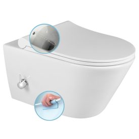   SAPHO 100315 AVVA rimless fali wc bidézuhannyal, csapteleppel