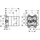 HansGrohe Axor Basic alaptest zuhanykaros fejzuhanyhoz 35361180