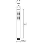 RAVAK Zuhanyfej 957.20 FEKETE