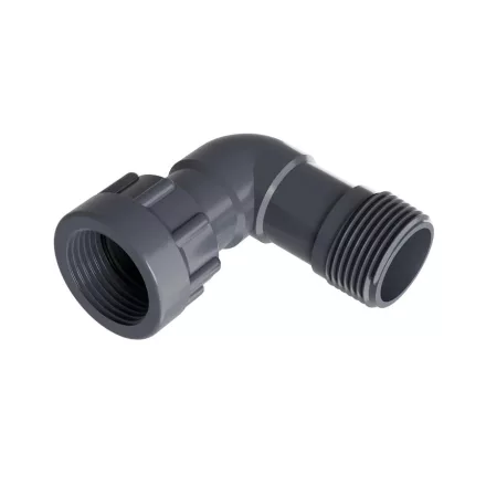 Ö. szelepbekötő könyök 1" KB (szürke)
