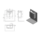 SAPHO ZUNO 51047A szekrény fehér 49x50x24,6