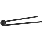 SAPHO Aqualine Samba Dupla törölközőtartó SB221 fekete 450 mm