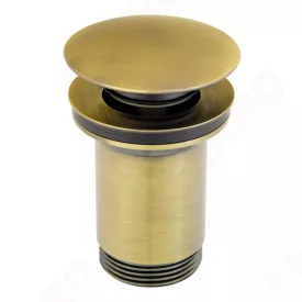   FERRO Rotondo leeresztő mosdóhoz 5/4" BRONZ Click-Clack túlfolyó nélküli S285B