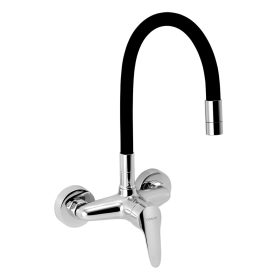   Novaservis fali mosogatócsaptelep fehér, szürke,fekete flexi kifolyóval 94480,0C