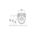 ALFÖLDI 4056 Fali WC mély SAVAL logóval