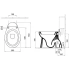 ALFÖLDI 7094 R0 01 álló WC mély. alsó CLEAN FLUSH