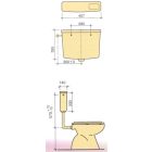 B&K BK01801 falon kívüli/fal mögé szerelhető WC tartály