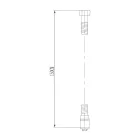 SAPHO SOFTFLEX zuhany gégecső ezüst/króm 150 cm 1208-11