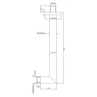 Sapho zuhanykar 40cm réz/króm 1205-17