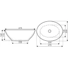 Leziter KR-707 fekete-arany mosdó márvány mintával