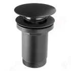 FERRO Rotondo leeresztő mosdóhoz 5/4" Click-Clack túlfolyós FEKETE S285-BL-B
