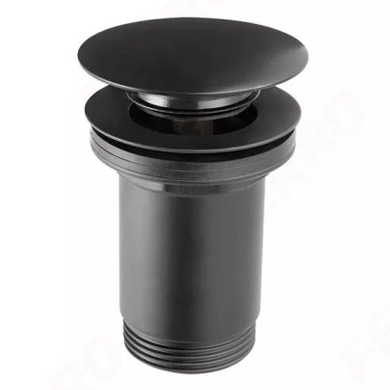 FERRO Rotondo leeresztő mosdóhoz 5/4" Click-Clack túlfolyós FEKETE S285-BL-B