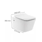 Leziter Tina fali rimless WC soft close ülőkével