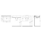 SAPHO mosdó  Sistema 60x42cm 10SF50060