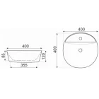Leziter KR-850 kerámia design mosdó pultra szerelhető
