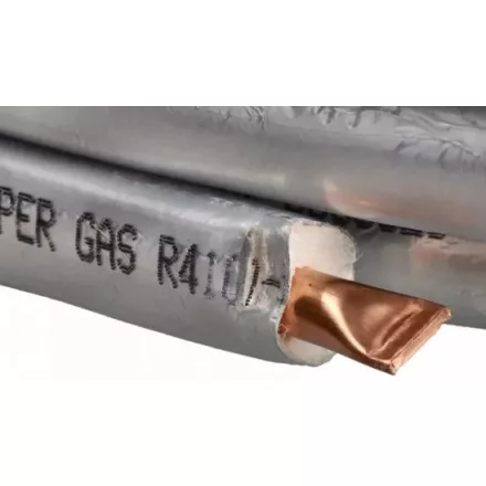 Rézcső 12x1 1/2" - 25m/tek hőszivattyú hoz 19mm-es zártcellás szigeteléssel