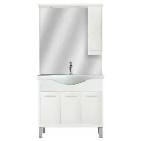   Leziter NERVA85F komplett fűrdőszobabútor fehér (alsó bútor+felsős