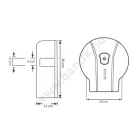 B&K BKH0032411 WC papír tartó közepes tekercshez műa. fehér