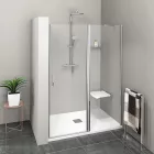 SAPHO POLYSAN ZOOM LINE nyílóajtó fix 11 00mm transparent üveg, króm ZL1311