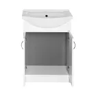 SAPHO AQUALINE SIMPLEX ECO szekrény 55x83, 5x30cm + SIMPLEX ECO mosdó 55x44c