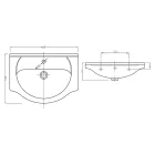 SAPHO AQUALINE SIMPLEX ECO szekrény 58x83, 5,30, 7cm, matt fehér