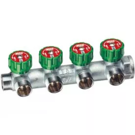 FAR szelepes osztó 1"-3/4" 4 KÖR