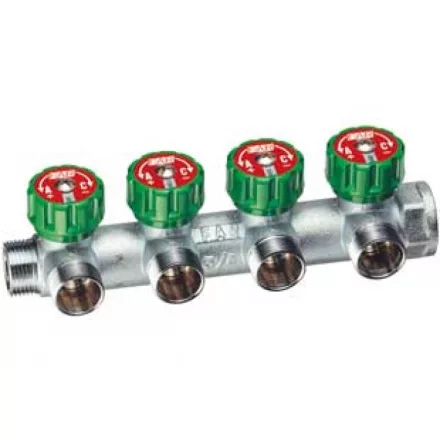 FAR szelepes osztó 1"-3/4" 4 KÖR