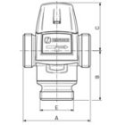 Keverőszelep 3 járatú ESBE VTA322 1" 35-60°C