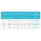 Mofém golyóscsap 3/8" ürítőcsap 113-0046-00