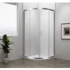 SAPHO POLYSAN EASY LINE íves zuhanykabin 80x80 transzparent üveg EL2515