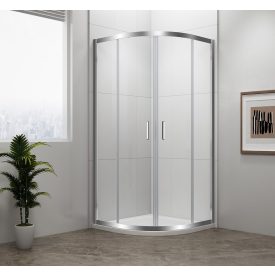   SAPHO POLYSAN EASY LINE íves zuhanykabin 80x80 transzparent üveg EL2515