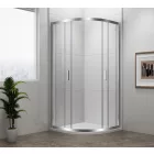 SAPHO POLYSAN EASY LINE íves zuhanykabin 80x80 transzparent üveg EL2515