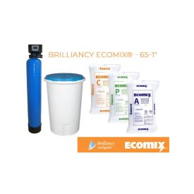   Brilliancy ECOMIX vízlágyító 65 - 1" + 85 literes sóoldóval