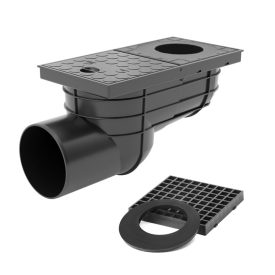   Esővíz ereszcsatorna bekötő KV-110 B (oldalsó elfolyású) PVC 110