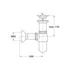 Mofém búraszifon króm leeresztővel 165-0027-00