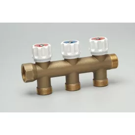Osztó 1"-3/4"3kör szabályzott szelep N.A